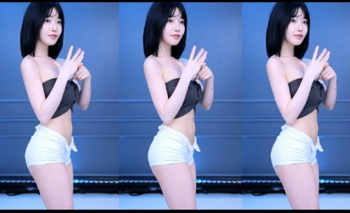 《BJ果汁超清热舞性感锁骨，高挑身材》