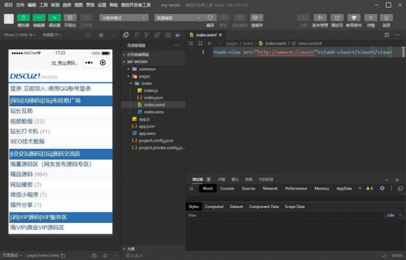 最新网址直接打包装封成微信小程序源码