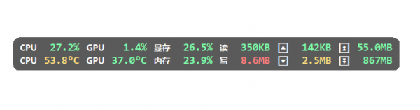 LiteMonitor(桌面硬件监控工具) v1.2.7 中文绿色版