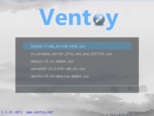 开源U盘启动制作工具Ventoy v1.1.12