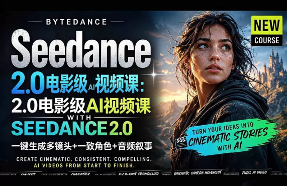 一键生成多镜头+一致角色+音频叙事Seedance 2.0电影级AI视频教程