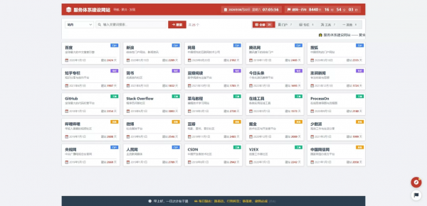 导航网站html模板多风格