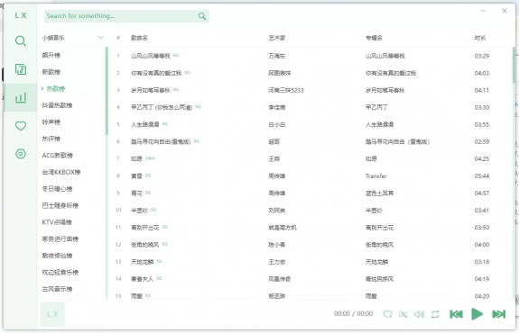 洛雪音乐 电脑端和手机端听歌，附带音源。