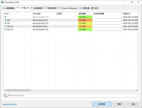 Homedale(Wi-Fi网络监控软件) v2.27 中文绿色版